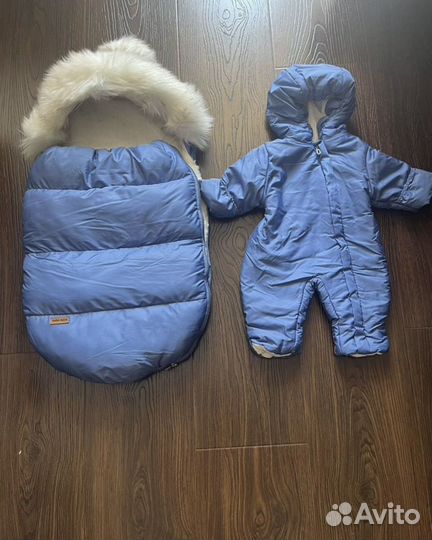 Зимний конверт+комбинезон