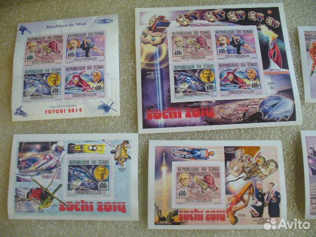 Спорт.олимпиада сочи-2014-набор из 6 блоков