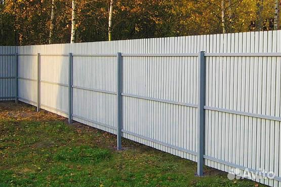 Забор из профнастила 2 метра