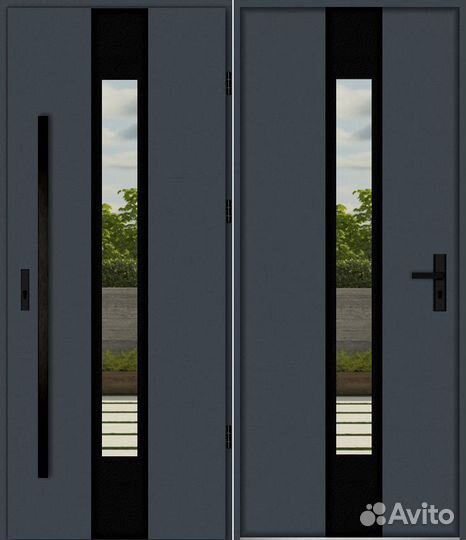 Дверь уличная входная с терморазрывом Польша D1037