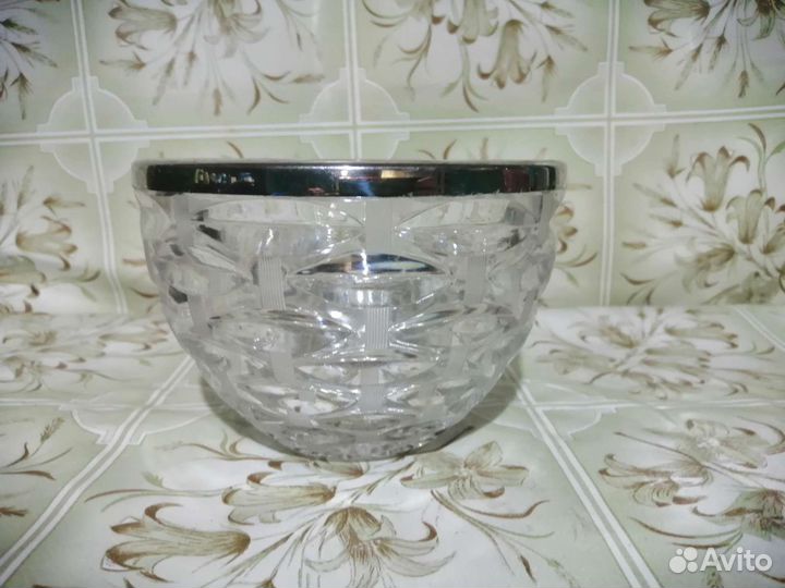 Хрустальный салатник СССР