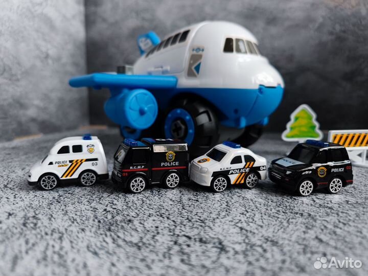 Игровой набор Грузовой самолёт с машинками