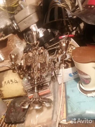 Подсвечники и канделябры латунь