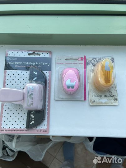 Фигурные дыроколы для скрапбукинга набором