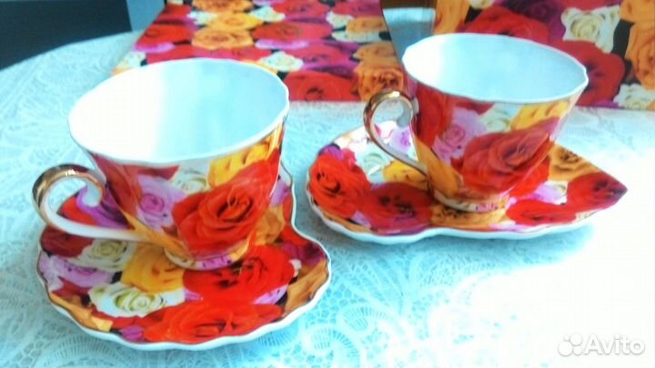 Наборы чайные фарфоровые