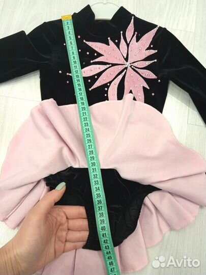 Платье для фигурного катания бархатное