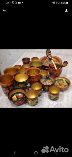 Посуда хохлома