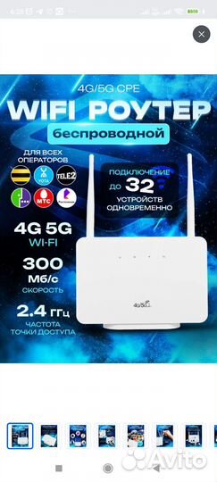 Wifi роутер 4g модем