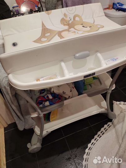 Пеленальный столик с ванночкой cam, ванночка