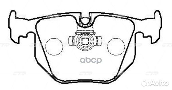 CKB-7 Колодки тормозные дисковые зад GK00