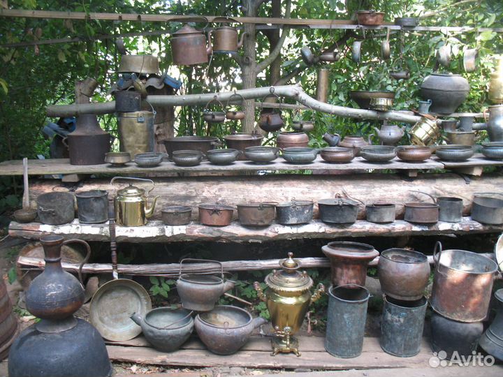 Братина медная ендова старинные медные предметы