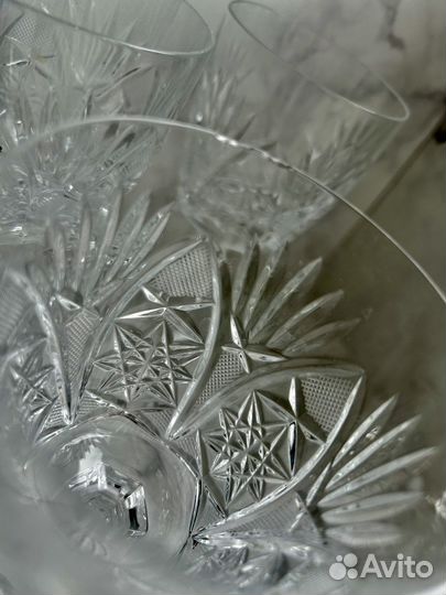 Хрустальные бокалы для вина СССР