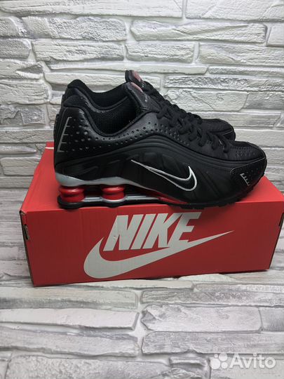 Кроссовки мужские nike air shox r4 black 41-45