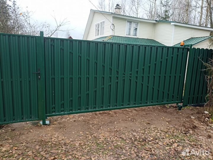 Откатные ворота 4200х2000мм g-4407