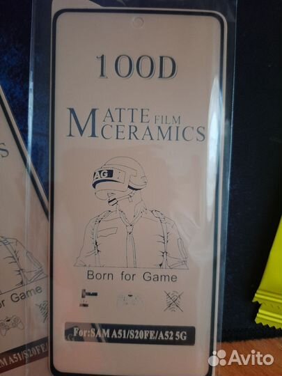 Матовое керамическиое стекло Samsung galaxy