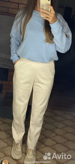 Брюки кожаные