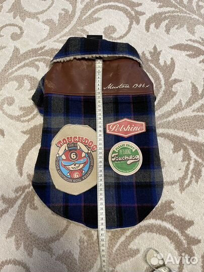 Модная утеплённая куртка для собаки с принтами