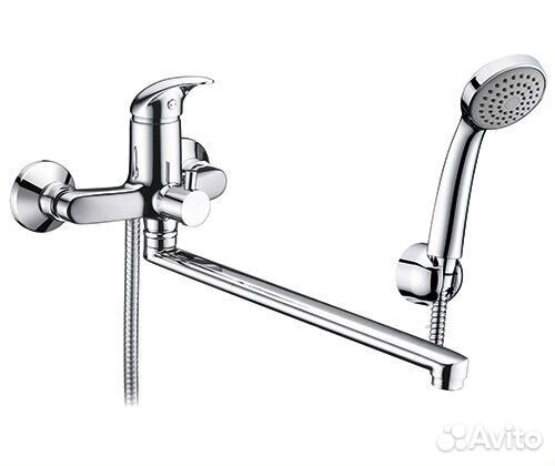 Смеситель для ванны Wasserkraft Isen 2602L с длинным изливом