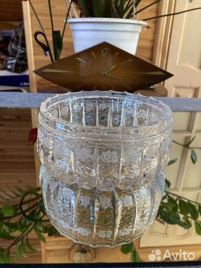 Ваза для фруктов, конфет хрусталь СССР