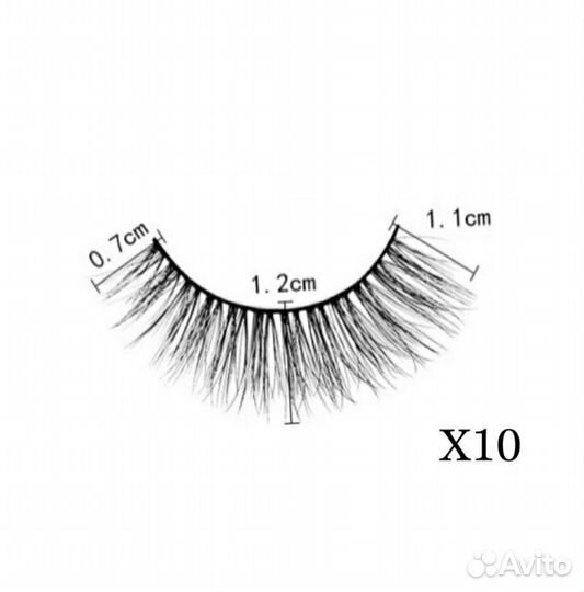 Накладные ресницы ленточные