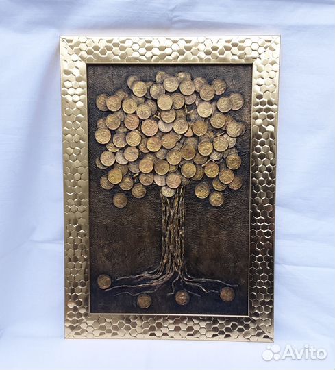 Картина панно денежное дерево