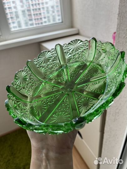 Ваза для фруктов мини,хрусталь