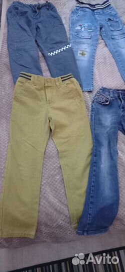 Джинсы, штаны, брюки на мальчика 122