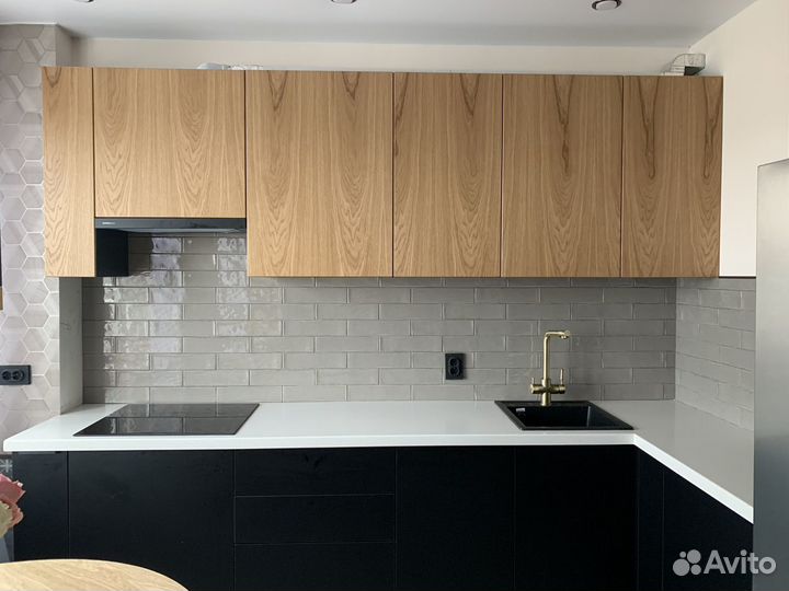 Фасады для кухонь, шкафов с натуральным шпоном,дуб