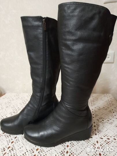 Сапоги женские зимние, натуральные кожа и мех