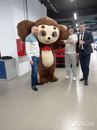 Поздравление от Чебурашки, Ростовая кукла