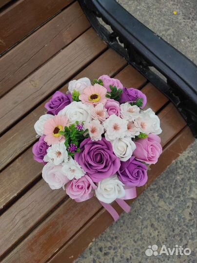 Букет из мыльных цветов