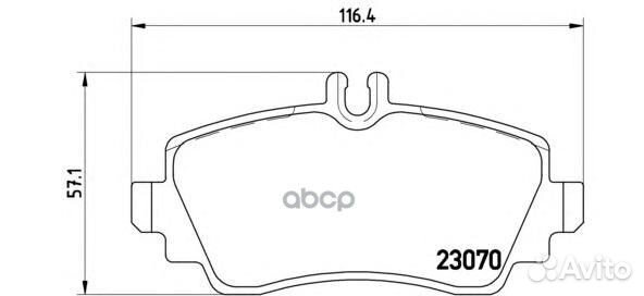 P50035 GDB1293FDB1357571944B колодки дисков