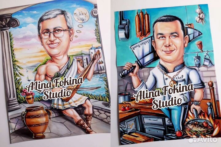 Шарж/Портрет по фото.Шаржист на праздник