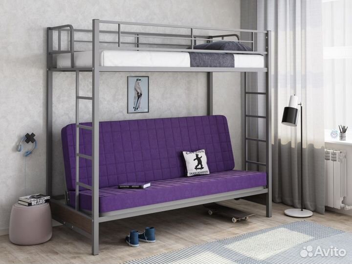 Двухъярусная кровать С диваном 