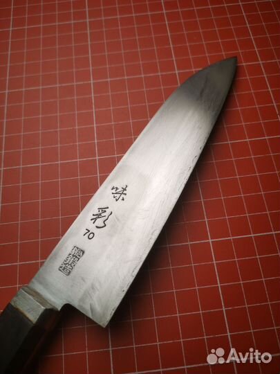 Японский кухонный нож Сантоку 160 мм. Ламинат