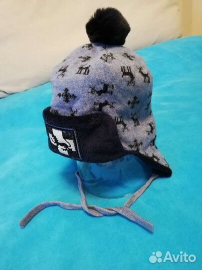 Шапка Tavitta на завязках с помпоном