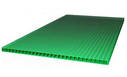 Поликарбонат сотовый 4 мм Зеленый goodplast