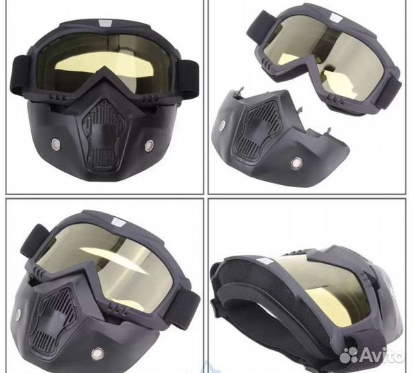 Очки маска горнолыжная, мото вело