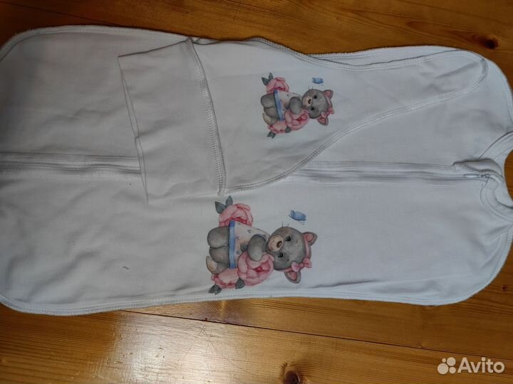 Пеленка кокон на молнии для новорожденных