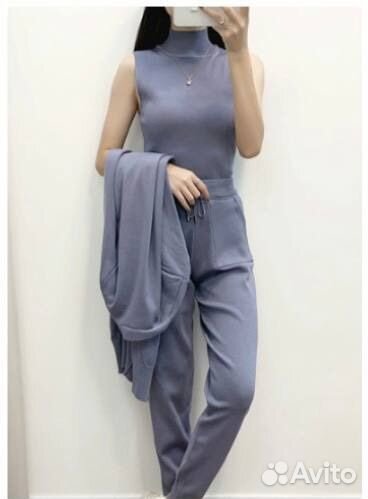 Вязаный костюм женский новый