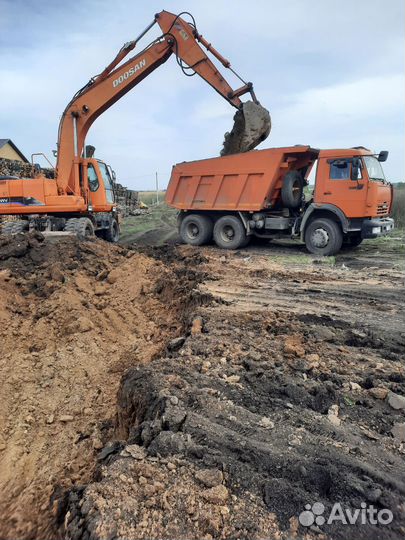 Услуги камаз (самосвал ) 15т экс- погрузчик JCB