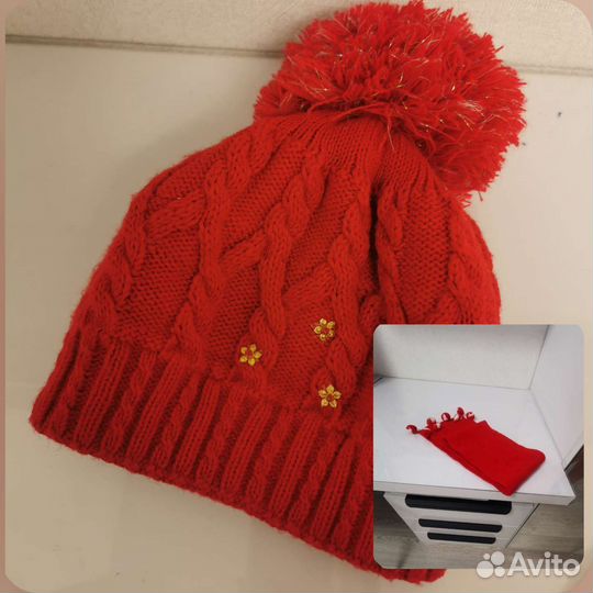 Шапка, шарфы для девочки 3, 4, 6, 6, 7, 8 лет