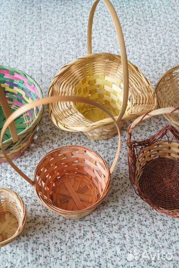 Корзины плетеные (цена за все)