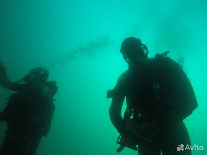 Поиск затонувших предметов. Водолазные работы