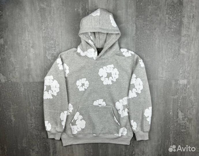 Худи Denim tears серое