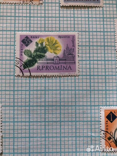 Почтовые марки Румыния 1956-1965