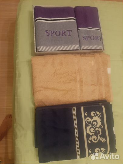 Махровые полотенца новые