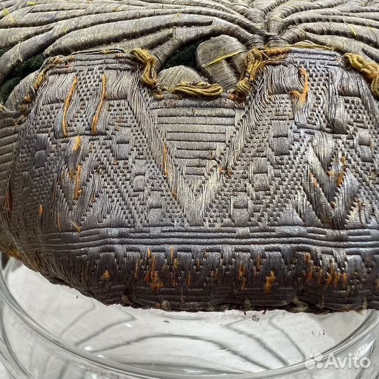 Кокошник Головной убор 19 век. Парча Золотая нить