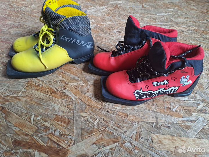 Лыжи беговые детские 140 с ботинками