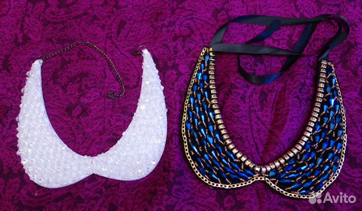 Накладной воротничок. Заколка для волос